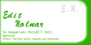 edit molnar business card